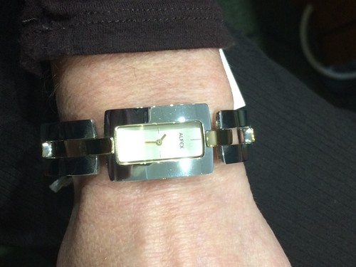Alfex Swiss Ladies Stainless Steel Watch with Gold Tone Dial (5584-001) - *NEW* - Picture 3 of 4