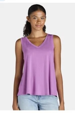 TIME and TRU Womens Tank Top Size XXXL 22 Relaxed Fit Sleeveless Orchid New