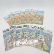 Lot of 12 Star Wars The Mandalorian Colortivity Book Stickers Boba Fett Yoda