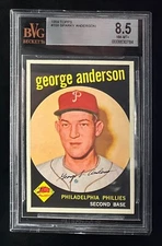1959 Topps #338 SPARKY ANDERSON BVG 8.5 - Philadelphia Phillies - RC - HOF