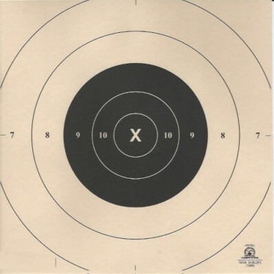 (500) Official NRA B-8C(P) [B-9] 25 Yd Timed Fire Target Center 10.5'' SHIPS FREE