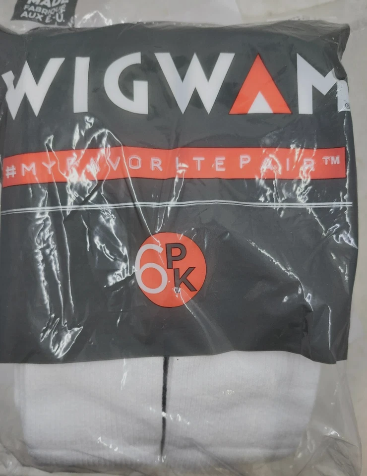 Paquete de 6 calcetines tubo blancos Wigwam S60 talla única 87 % algodón Foto 3 de 4