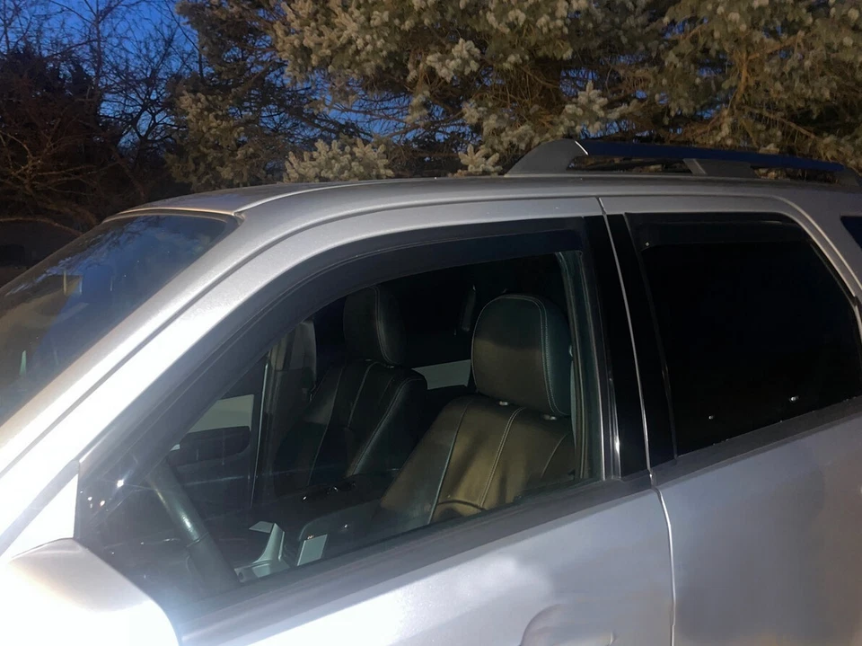 IN-CHANNEL Smoke Window Visors Sun Vent Rain Guards Fit Dodge Journey 2009-2019 Foto 2 de 4