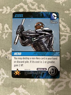 2014 DC Comics Forever Evil Deck Game Steel Hero Card!