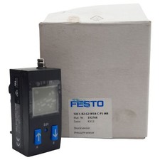 Festo 192766 Pressure Sensor, PNP, 150mA 15-30VDC, 1-10bar Range, 3-Pin M8