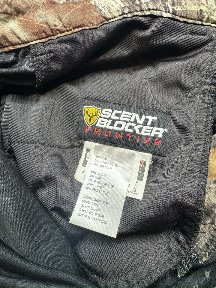 Scent Blocker Hunting Pants Mens Size XL Lined Mossy Oak Break Up Camo Scentek - Image 2 of 3