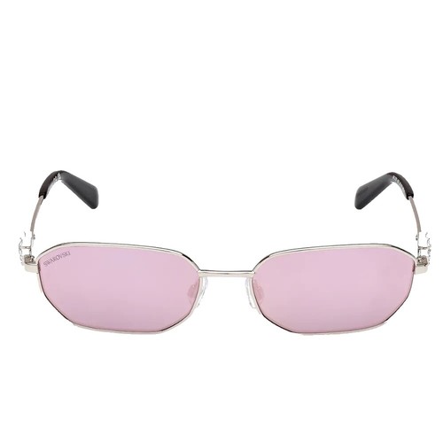 Swarovski SK281 05B Designer Black Oval Crystals Sunglasses  display picture 2