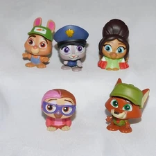 Disney Doorables Zootopia Complete 5 Fig Set Series 11 Nick Judy Priscilla Stu