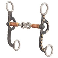 Weaver Leather 3-PC DOGBONE PONY BIT w/ 4 5/8" Mouth 6" Argentine cheeks