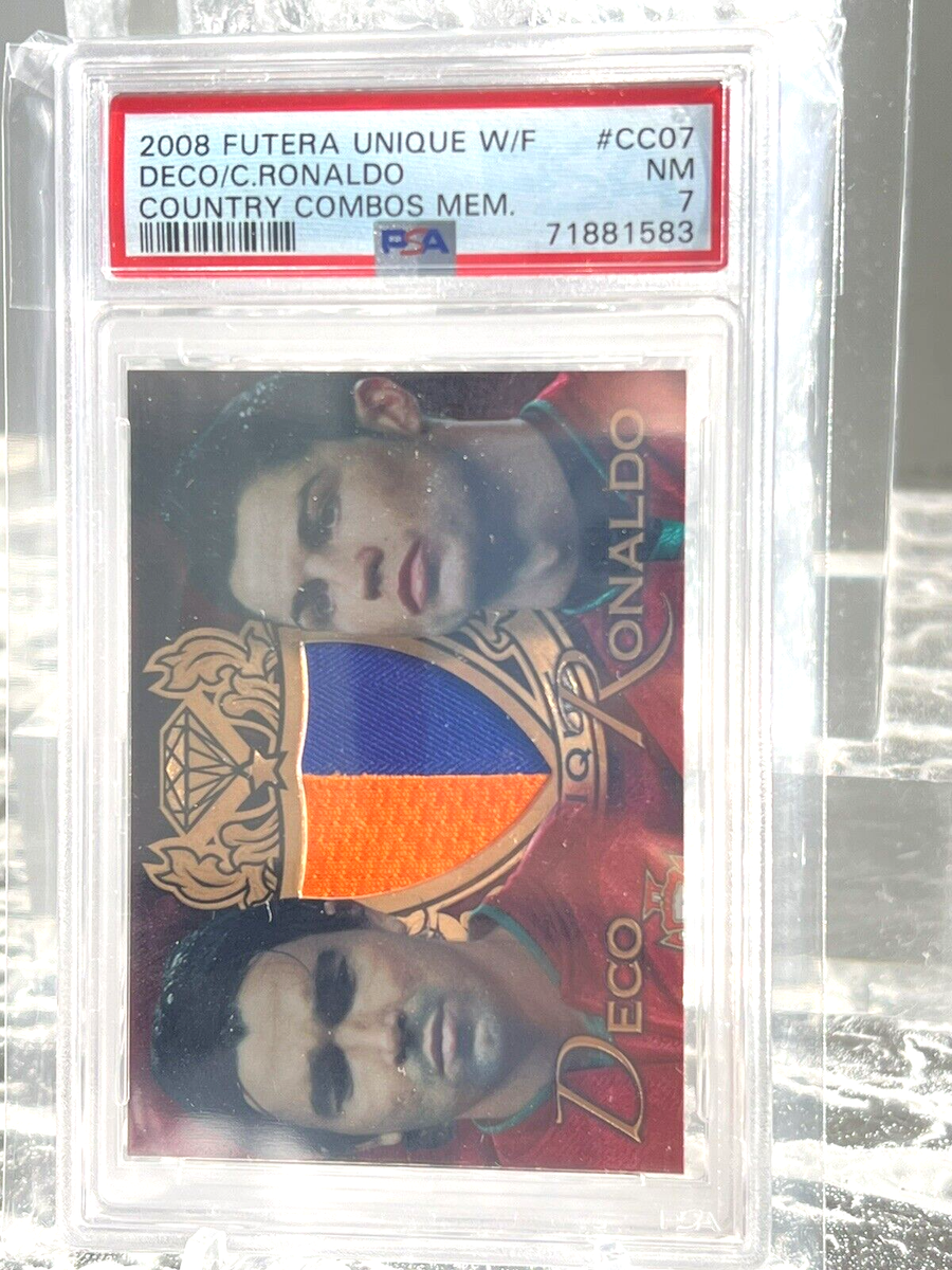Cristiano Ronaldo & Deco Futera Unique 2008 Relic Limited Edition 