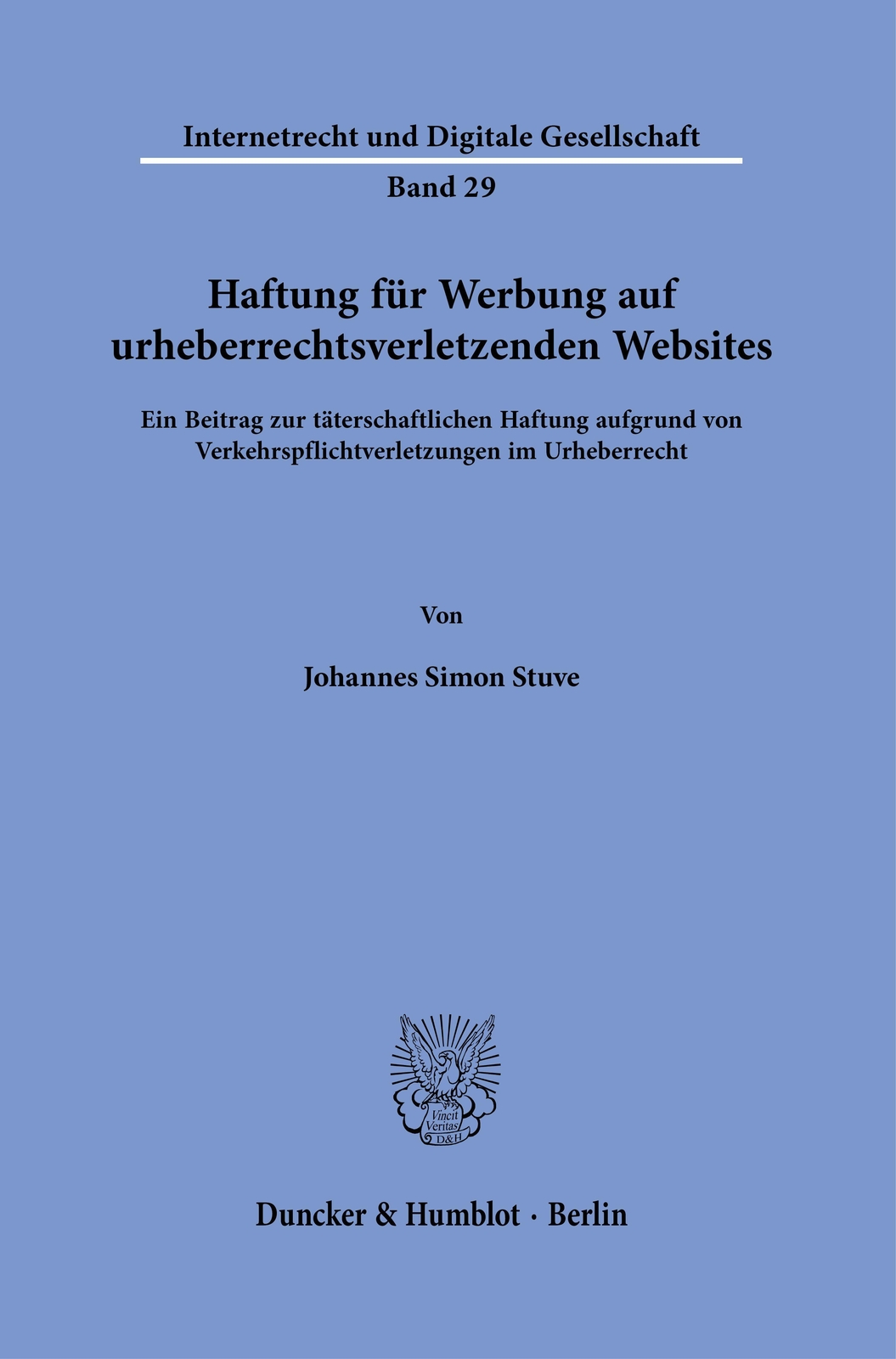 Thumbnail - Haftung Für Werbung Auf Urheberrechtsverletzenden Websites. Johannes