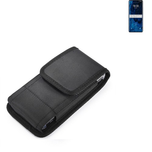 Étui De Ceinture Pour Nokia C12 Plus – Housse Holster Avec Poches – Noir – Neuf