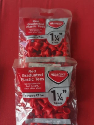 Masters Plastic Golf Tees 1 1/4 32mm  2x35 Stück  - Neu - - Bild 1 von 2