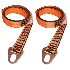 2 Pack 2 X 8 Keyhole Wheel Lift Lasso Straps Chevron Tow 3335 Lb Wll