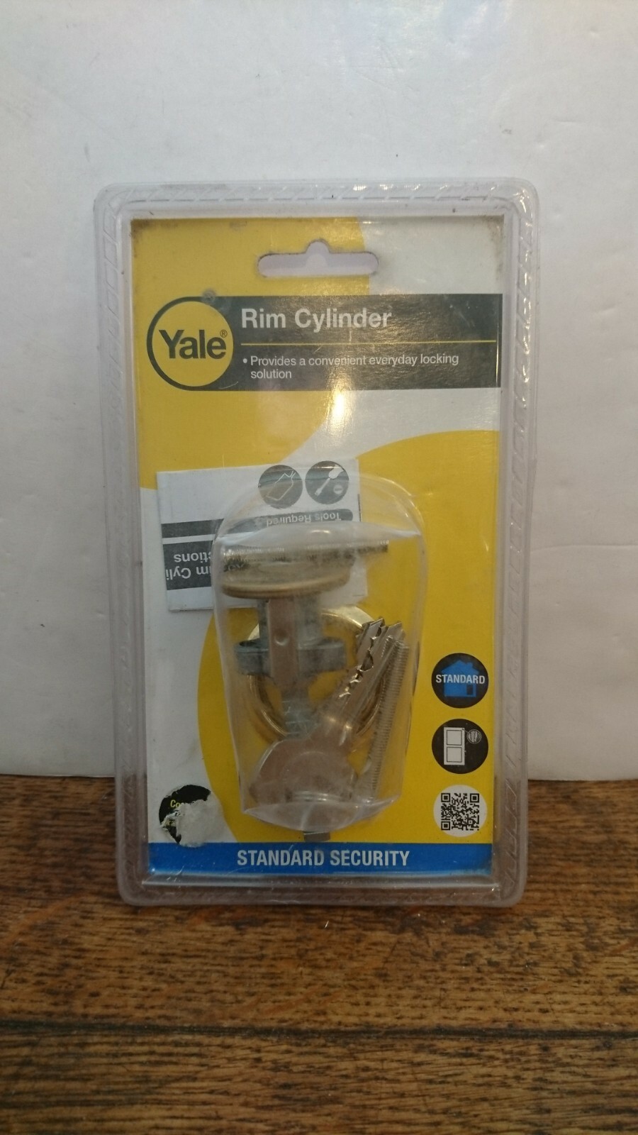 Yale Brass Front Door Replacement Cylinder P-1109-PB