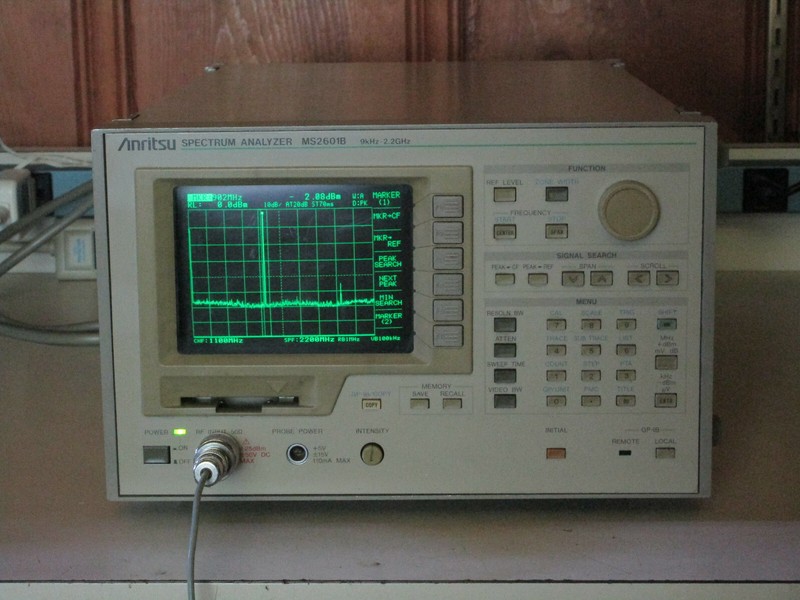 Anritsu MS2601B 9 kHz to 2.2 GHz spectrum analyzer