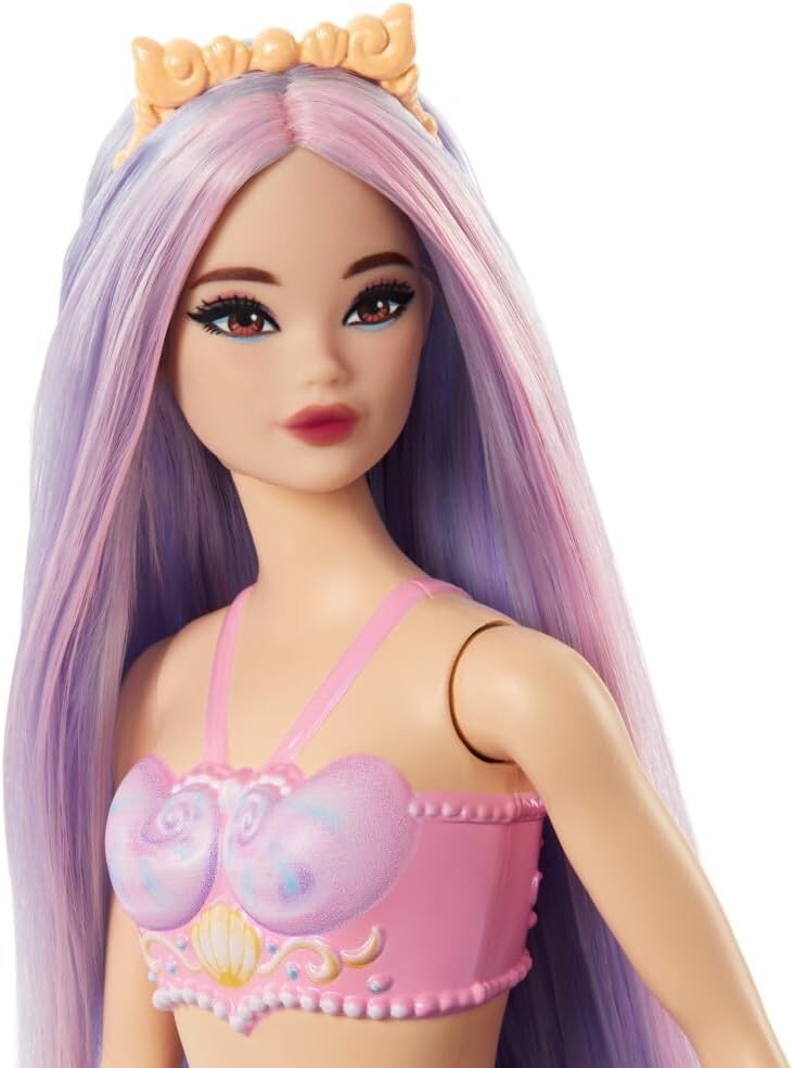 2023 Barbie MERMAID DOLL Purple Fantasy Hair NEW&NRFB In 