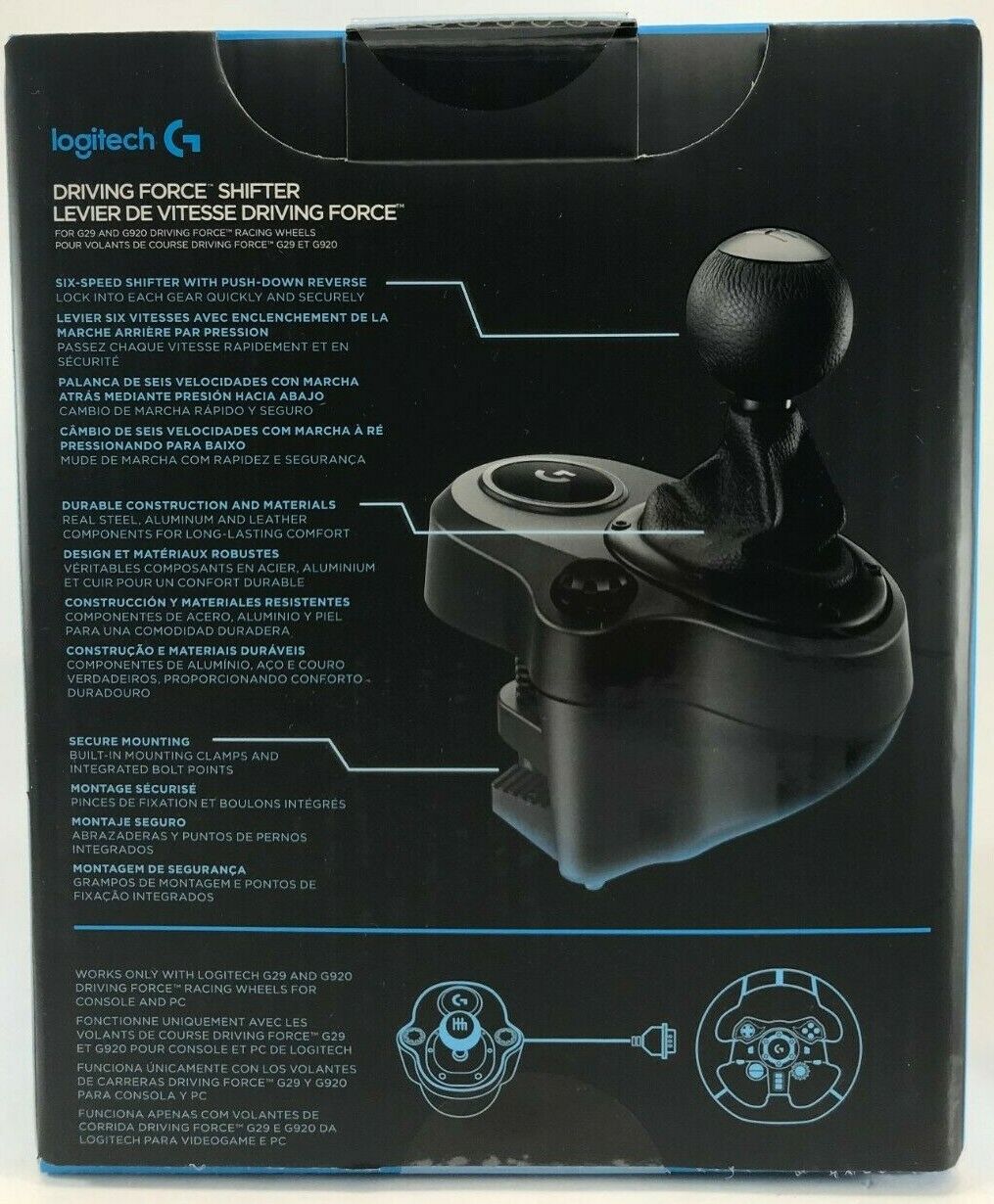 Levier de vitesses LOGITECH Driving Force Shifter pour G29/G920