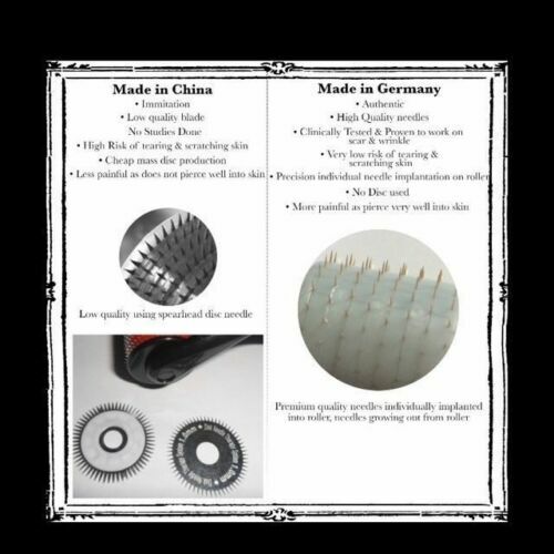 1.0 DERMA ROLLER micro roller skin kit care face titanium beard hair serum