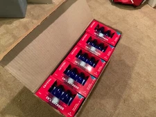 100) Leco Electric C-9 1/4 Outdoor Blue Crystal Christmas Light Bulbs - 120 V