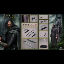 INFERNO CAT 1/12 The Lord of the Rings Aragorn King of the West Action Figures
