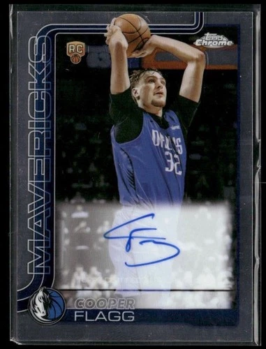 2025 Topps Chrome Cooper Flagg Chrome Rookie Autographs (RAW)
