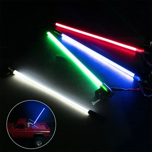 LED Whip Light Side Fixed RC Antenna Tube w/ LED Strip for 1/18 SCX24 1/24 Car