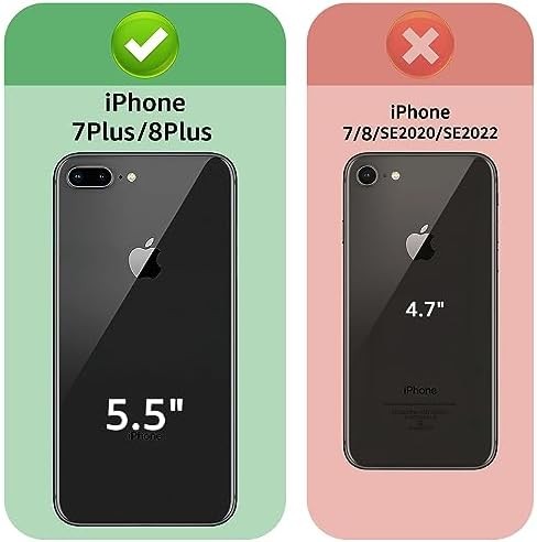 Custodia a portafoglio per iPhone 7Plus/8 Plus 5,5" con cerniera porta carte di credito blocco RFID - Foto 3 di 6
