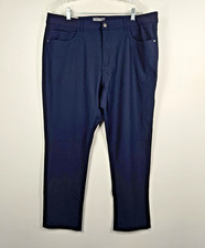 Members Mark Benton Performance Pants Slim Fit Navy Blue Men's Size 40x32 NWT