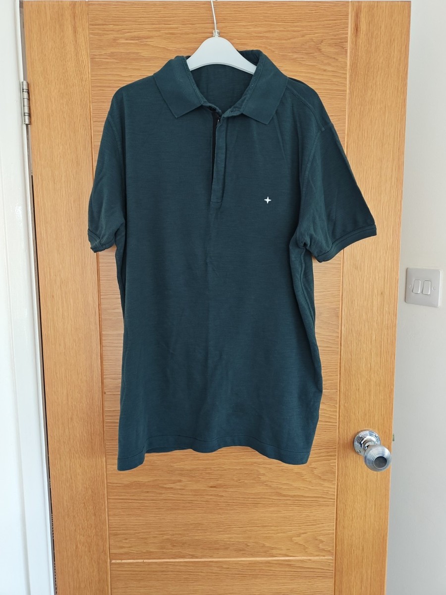 Mens Stone Island Marina Polo With Rare Zip And Button UK
