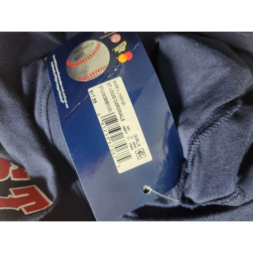 Cardenales de San Luis manga corta nuevo con etiquetas juvenil grande 10/12 Foto 4 de 4