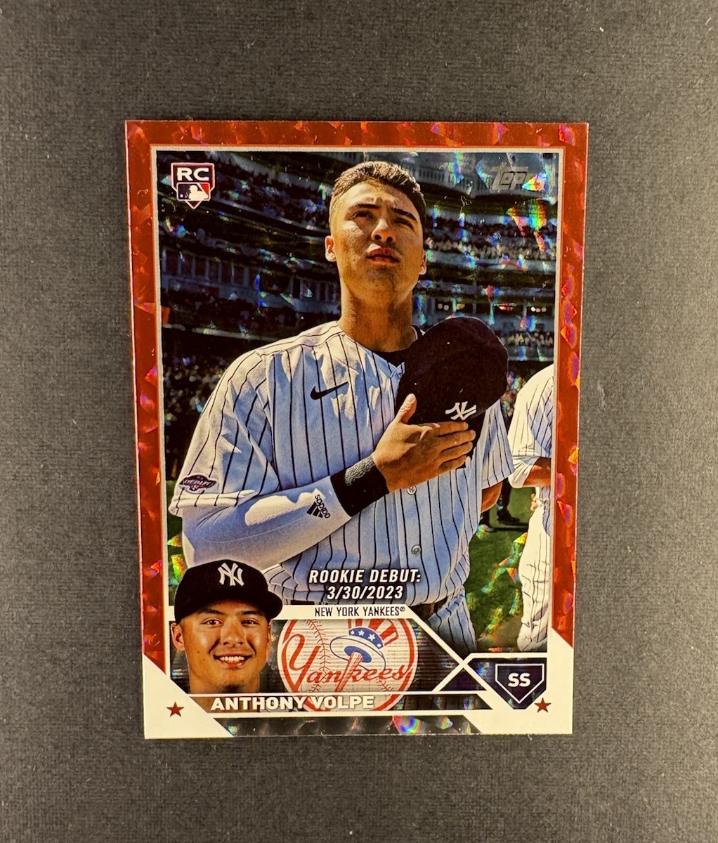 2023 Topps Update Series - Anthony Volpe Rookie Debut Red Foil #US77 /199 (RC)