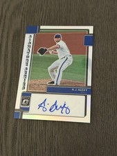 2022 Panini Donruss Optic Signature Series Holo Prizm #SIGS-AJ AJ ALEXY Auto