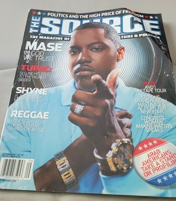 The Source Magazine September 2004 Mase Cover - Tupac, Shyne, Reggae Roots & Mor