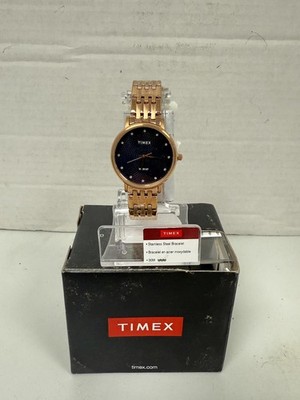 Timex 30mm Rose Gold Womens Analogue Watch Dress | TW2T38600
