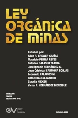 Ley Organica de Minas by Allan R. Brewer-Car?as (Spanish) Paperback Book