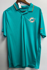 Nike NFL Miami Dolphins Dri-FIT Polo Shirt Teal Men s L