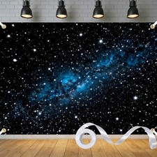 7x5ft Space Galaxy Starry Night Backdrop for Kids Birthday Party