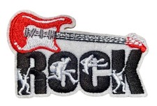   ROCK GUITAR MUSIC BATTLE VEST JACKET ROCK N ROLL EMBROIDERED IRON ON PATCH
