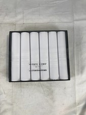 Pronto Uomo 6 Cotton Handkerchiefs Men White Size:ACC 