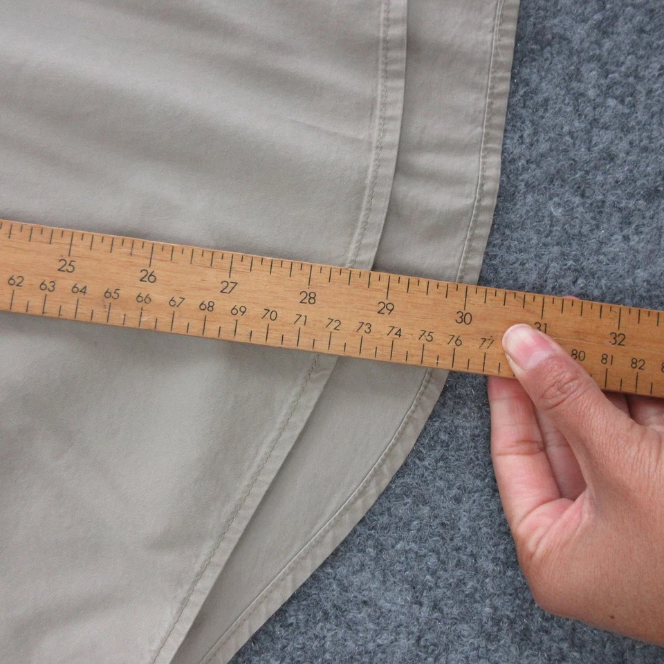 Camisa masculina Filson grande cáqui manga longa campo safári dragonas botão frontal - Imagem 3 de 4