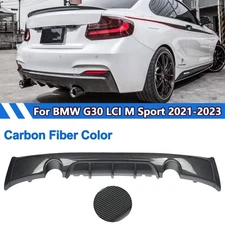 Rear Bumper Diffuser Lip For BMW F22 M240i M Sport 2014-2020 Carbon Fiber Color