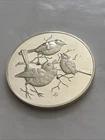 1971 Franklin Mint 2oz .925 Roberts Birds Round No. 18 European Robin
