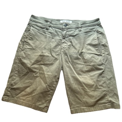 Mavi Shorts Men s 33 Green Mike Mid Rise Twill 11  Chino Preppy Stretch Comfort
