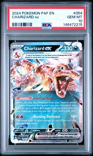2024 POKEMON PAF EN-PALDEAN FATES #054 CHARIZARD EX PSA 10