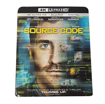 SOURCE CODE 4K BLU RAY DISC MOVIE SET JAKE GYLLENHAAL SEALED 2011 / 2018 RARE