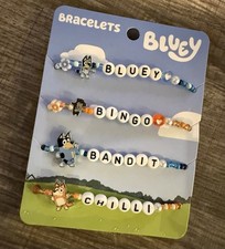 NEW ON CARD Bluey Beaded Bracelet Set 