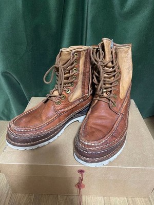 Visvim Grizzly Boots Men s US9.5 LT Brown Mud Dyed Leather