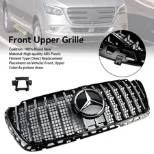Front Bumper Grille Grill Fit For Mercedes Sprinter W907 W910 2018-2023 GT Style