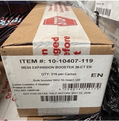 Pokemon TCG ME04 Mega Evolution CHAOS RISING 6 BOX BOOSTER CASE Sealed IN HAND